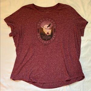 Sonoma Maroon Heather Short Sleeve T-Shirt Size 3X Grand Canyon National Park